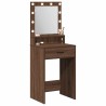 Table de Toilette Chêne brun 50 x 41 x 135 cm Bois d'ingénierie 627042627042