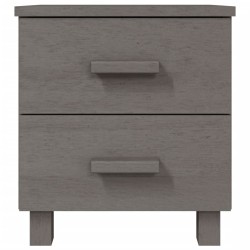 Table de chevet HAMAR Gris clair 40x35x44,5 cm Bois pin massif 627043627043