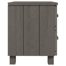 Table de chevet HAMAR Gris clair 40x35x44,5 cm Bois pin massif 627043627043
