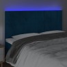Tête de lit à LED Bleu foncé 200x5x118/128 cm Velours 627044627044