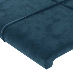 Tête de lit à LED Bleu foncé 200x5x118/128 cm Velours 627044627044