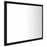 Miroir à LED de salle de bain Noir 60x8,5x37 cm Acrylique 627045627045