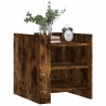 Table de chevet chêne fumé 45x50x50 cm bois d'ingénierie 627048627048