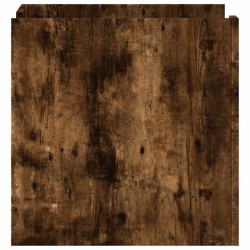 Table de chevet chêne fumé 45x50x50 cm bois d'ingénierie 627048627048