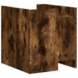Table de chevet chêne fumé 45x50x50 cm bois d'ingénierie 627048627048