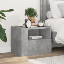 Table de chevet murale gris béton 45x30x35 cm 627049627049