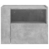 Table de chevet murale gris béton 45x30x35 cm 627049627049