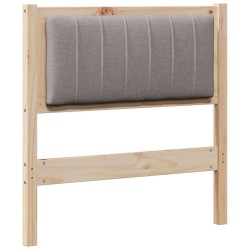 Tête de lit capitonnée avec tête de lit Marron 75 cm Pin massif 627052627052