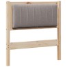 Tête de lit capitonnée avec tête de lit Marron 75 cm Pin massif 627052627052