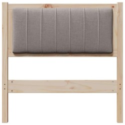 Tête de lit capitonnée avec tête de lit Marron 75 cm Pin massif 627052627052