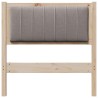 Tête de lit capitonnée avec tête de lit Marron 75 cm Pin massif 627052627052