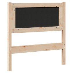 Tête de lit capitonnée avec tête de lit Marron 75 cm Pin massif 627052627052