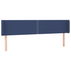 Tête de lit à LED Bleu 203x16x78/88 cm Tissu 627055627055