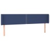 Tête de lit à LED Bleu 203x16x78/88 cm Tissu 627055627055