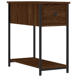 Table de chevet chêne marron 30x60x60 cm bois d'ingénierie 627056627056