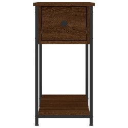 Table de chevet chêne marron 30x60x60 cm bois d'ingénierie 627056627056
