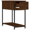 Table de chevet chêne marron 30x60x60 cm bois d'ingénierie 627056627056