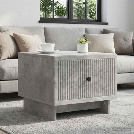Table basse Gris béton 49 x 50 x 40 cm Bois d'ingénierie 627060627060