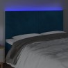 Tête de lit à LED Bleu foncé 180x5x118/128 cm Velours 627063627063