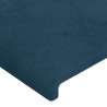 Tête de lit à LED Bleu foncé 180x5x118/128 cm Velours 627063627063