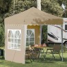 Tente de fête pop-up 195 x 195 x 245 cm Crème Tissu Oxford 627067627067
