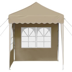 Tente de fête pop-up 195 x 195 x 245 cm Crème Tissu Oxford 627067627067