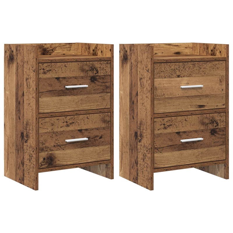 Tables de chevet 2 pcs Bois ancien 40 x 30 x 60 cm 627068627068