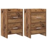 Tables de chevet 2 pcs Bois ancien 40 x 30 x 60 cm 627068627068
