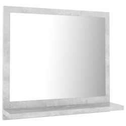 Miroir de salle de bain Gris béton 40x10,5x37cm Bois ingénierie 627075627075