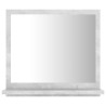 Miroir de salle de bain Gris béton 40x10,5x37cm Bois ingénierie 627075627075