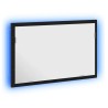 Miroir de salle de bain avec éclairage LED en chêne noir 60 x 8,5 x 37 cm 627079627079