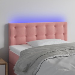 Tête de lit à LED Rose 100x5x78/88 cm Velours 627081627081
