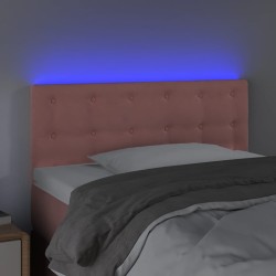 Tête de lit à LED Rose 100x5x78/88 cm Velours 627081627081