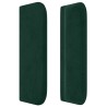 Tête de lit avec oreilles Vert foncé 147x16x78/88 cm Velours 627083627083