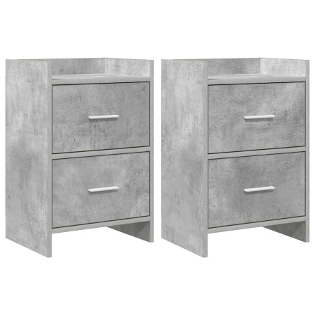 Tables de chevet 2 pcs Gris béton 40 x 30 x 60 cm 627084627084