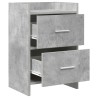 Tables de chevet 2 pcs Gris béton 40 x 30 x 60 cm 627084627084