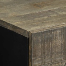 Table de chevet gris clair 50x33x60 cm bois de manguier massif 627089627089