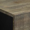 Table de chevet gris clair 50x33x60 cm bois de manguier massif 627089627089