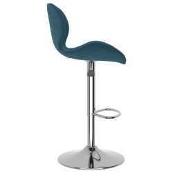 Tabourets de bar lot de 2 bleu velours 627093627093