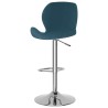 Tabourets de bar lot de 2 bleu velours 627093627093