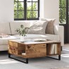 Table basse Bois Ancien 80 x 80 x 36,5 cm Bois d'ingénierie 627099627099