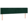 Tête de lit à LED Vert foncé 203x16x78/88 cm Velours 627100627100