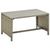 Table basse beige 70x40x38 cm résine tressée 627101627101