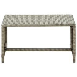 Table basse beige 70x40x38 cm résine tressée 627101627101