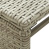 Table basse beige 70x40x38 cm résine tressée 627101627101