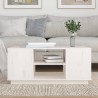 Table basse Blanc 90x49x40,5 cm Bois massif de pin 627102627102