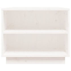 Table basse Blanc 90x49x40,5 cm Bois massif de pin 627102627102