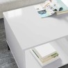 Table basse Blanc brillant 90 x 49 x 46 cm Bois d'ingénierie 627104627104