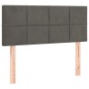 Tête de lit à LED Gris foncé 80x5x78/88 cm Velours 627105627105