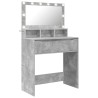 Tables de maquillage pour chambre Gris béton 80 x 39,6 x 135 cm 627106627106